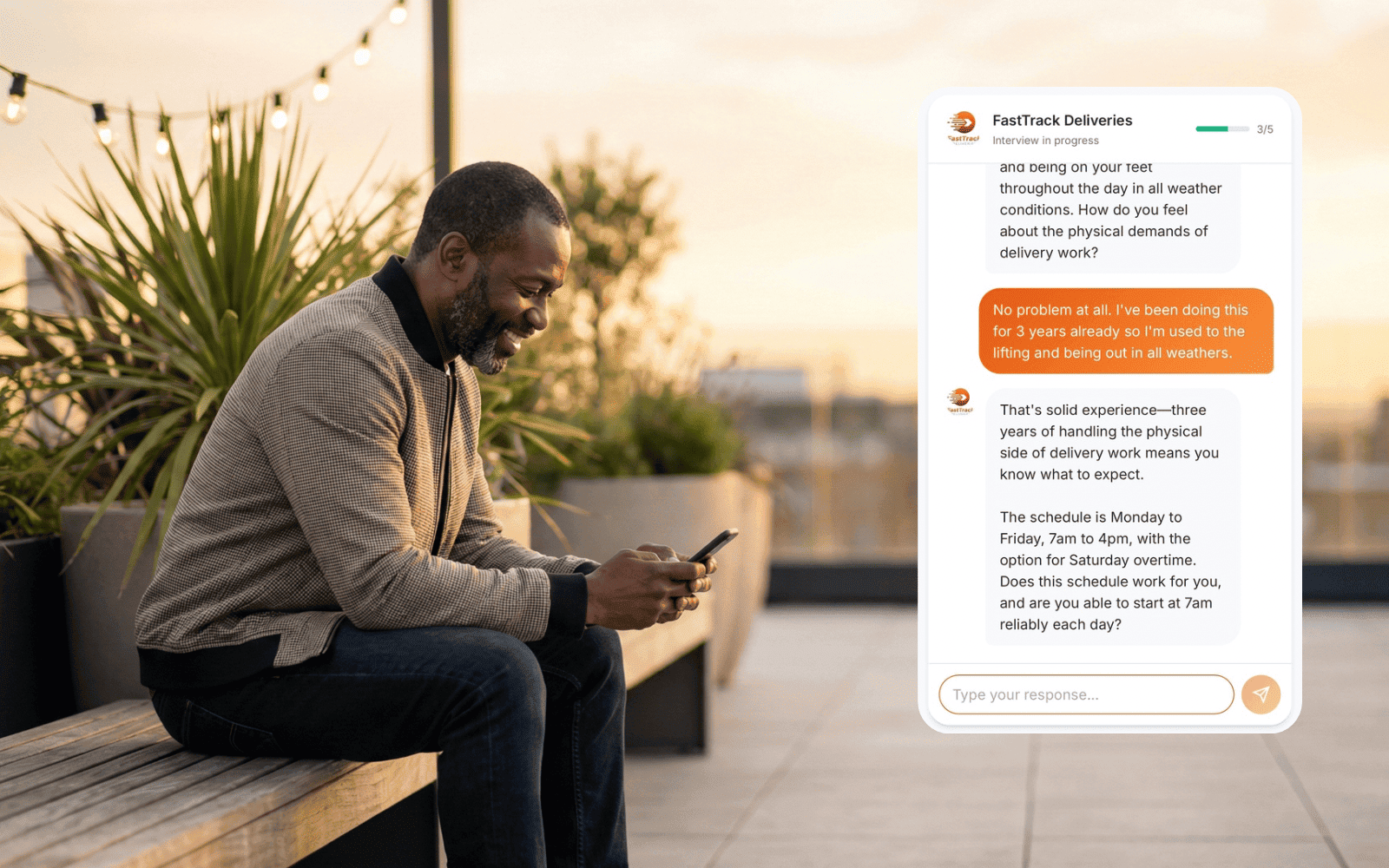 Automated Interview in Progress